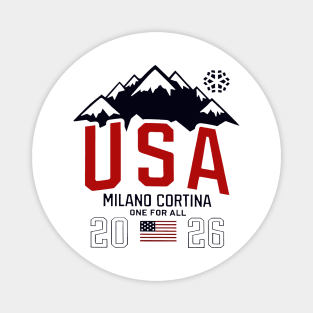 Team Usa 2026 Olympic Milano Cortina One For All Magnet